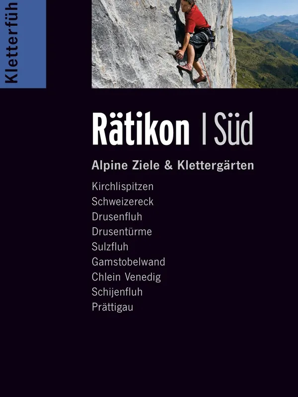 Buchdeckel für Alpinkletterführer Rätikon Süd
