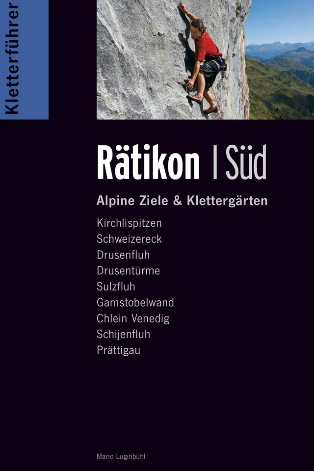 Buchdeckel für Alpinkletterführer Rätikon Süd