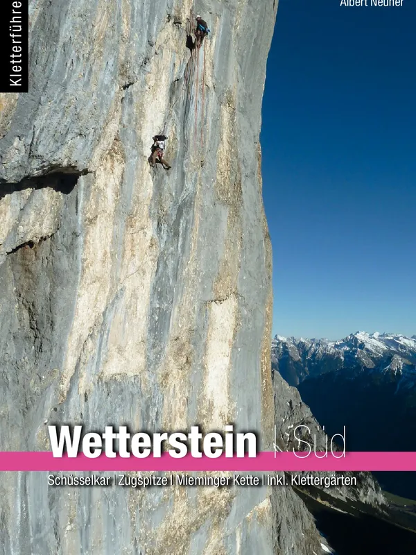 Buchdeckel für Alpinkletterführer Wetterstein Süd