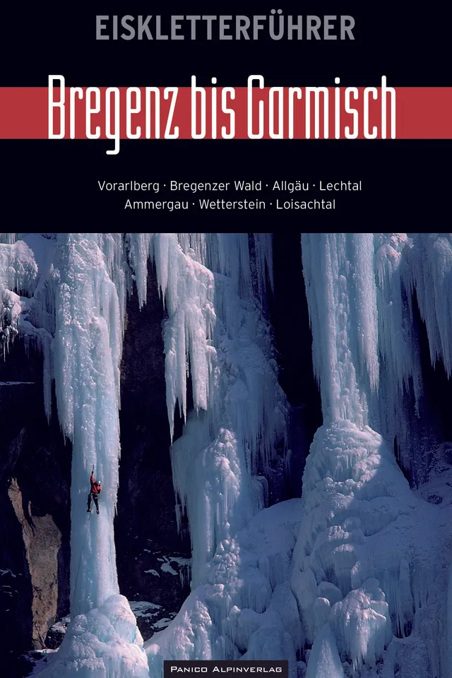 Buchdeckel für Eiskletterführer Bregenz bis Garmisch