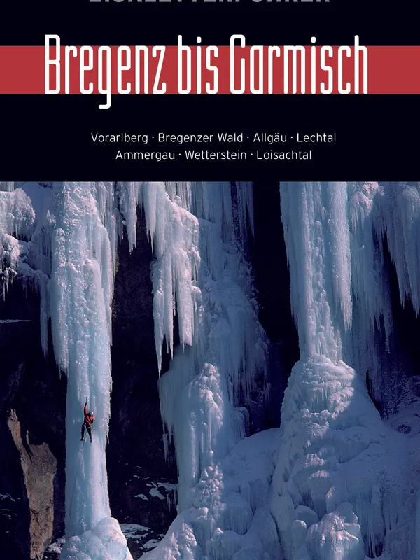 Buchdeckel für Eiskletterführer Bregenz bis Garmisch
