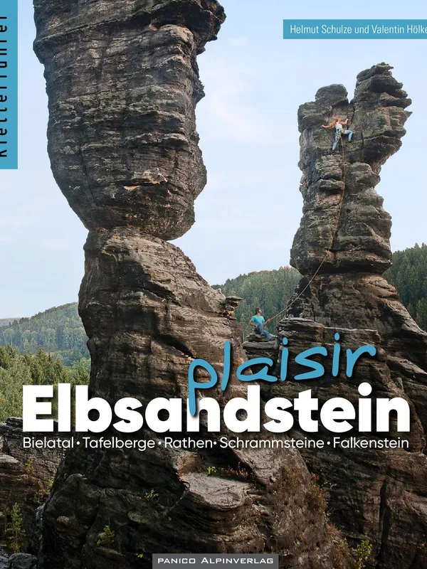 Buchdeckel für Elbsandstein Plaisir - Kletterführer Sächsische Schweiz