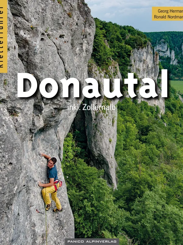 Buchdeckel für Kletterführer Donautal