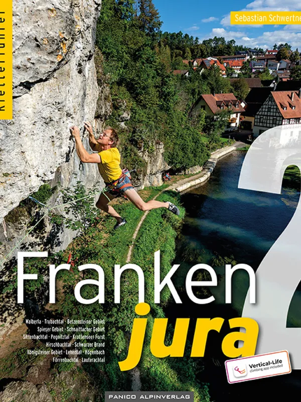 Buchdeckel für Kletterführer Frankenjura Band 2