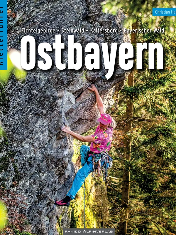 Buchdeckel für Kletterführer Ostbayern