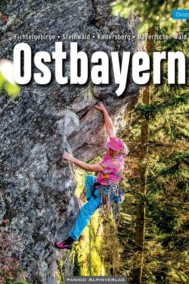 Buchdeckel für Kletterführer Ostbayern