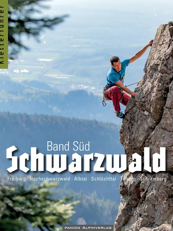 Buchdeckel für Kletterführer Schwarzwald Süd