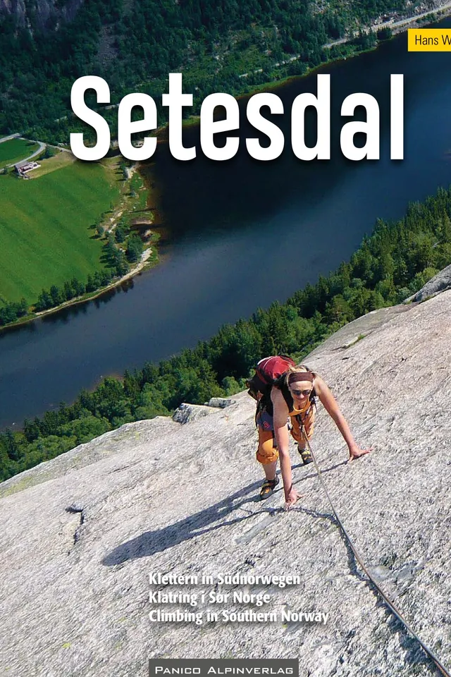 Buchdeckel für Kletterführer Setesdal