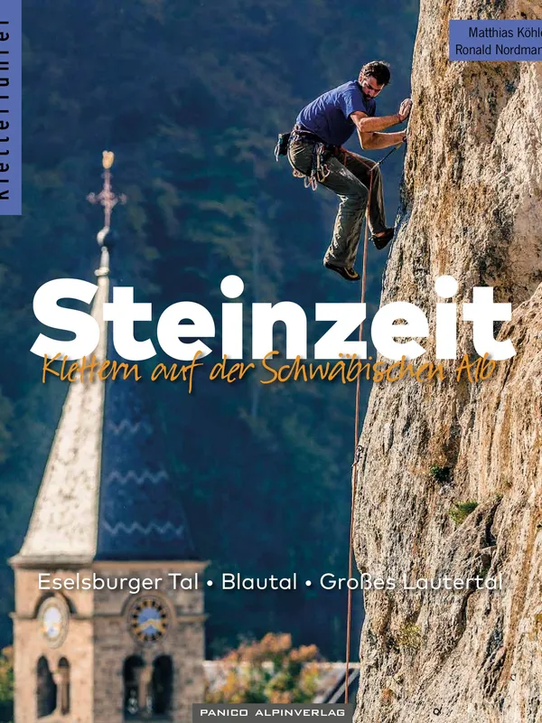 Buchdeckel für Kletterführer Steinzeit - Schwäbische Alb