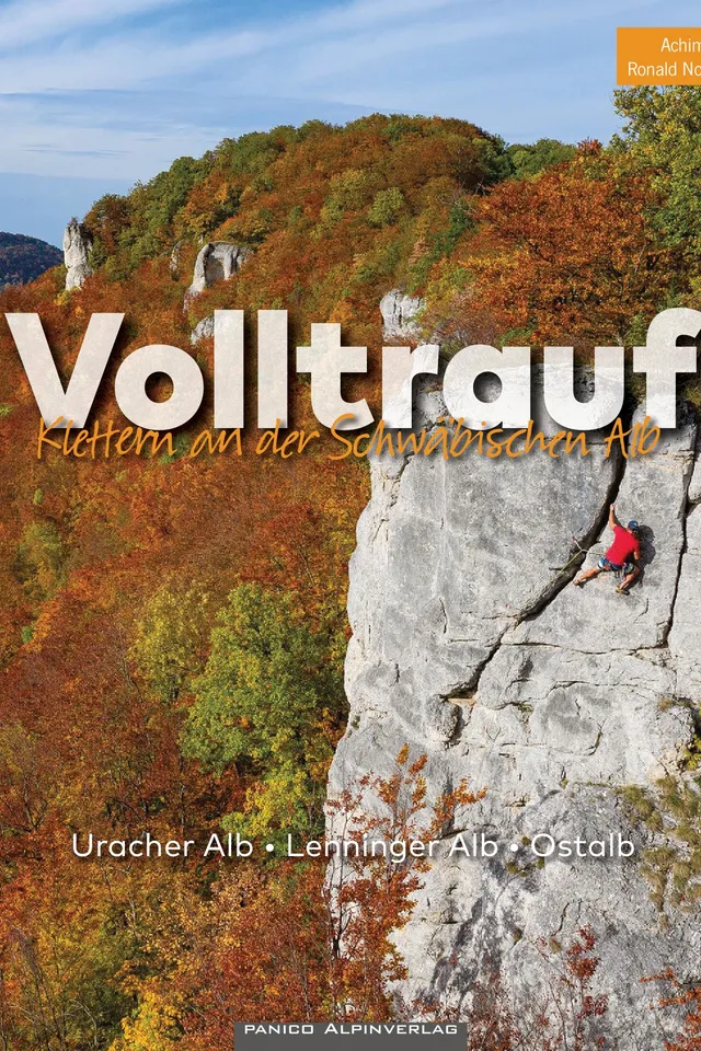 Buchdeckel für Kletterführer Volltrauf - Klettern an der Schwäbischen Alb