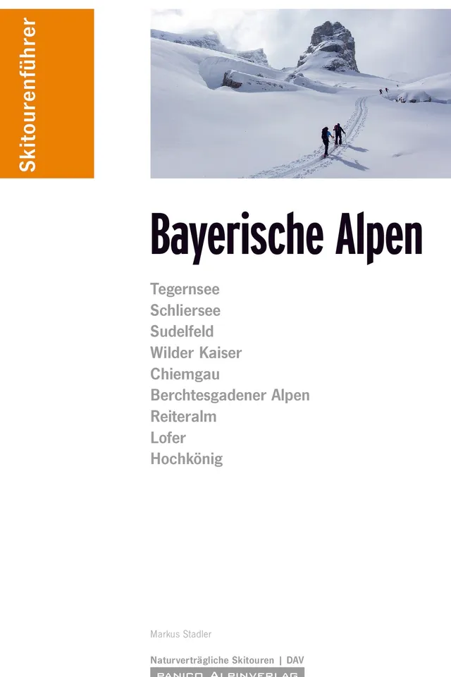 Buchdeckel für Skitourenführer Bayerische Alpen