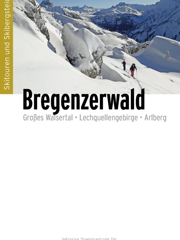 Buchdeckel für Skitourenführer Bregenzerwald