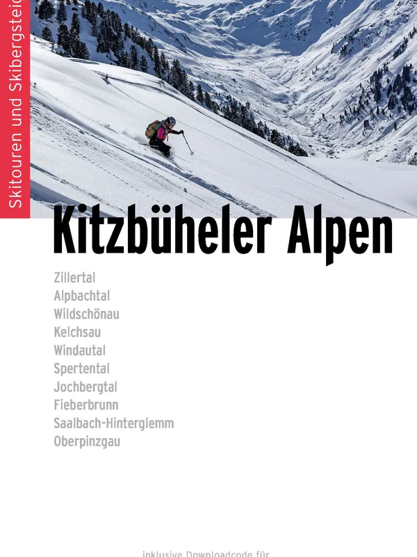 Buchdeckel für Skitourenführer Kitzbüheler Alpen
