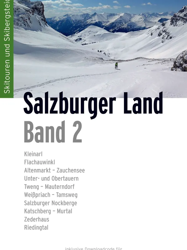 Buchdeckel für Skitourenführer Skiführer Salzburger Land - Band 2