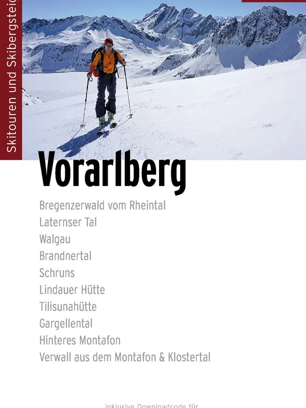 Buchdeckel für Skitourenführer Vorarlberg